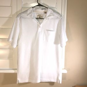 Tasso Elba White Polo. Men’s Small.
